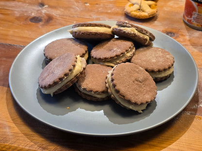 Salted Caramel Chocolate Sandwich Cookies (12pc)