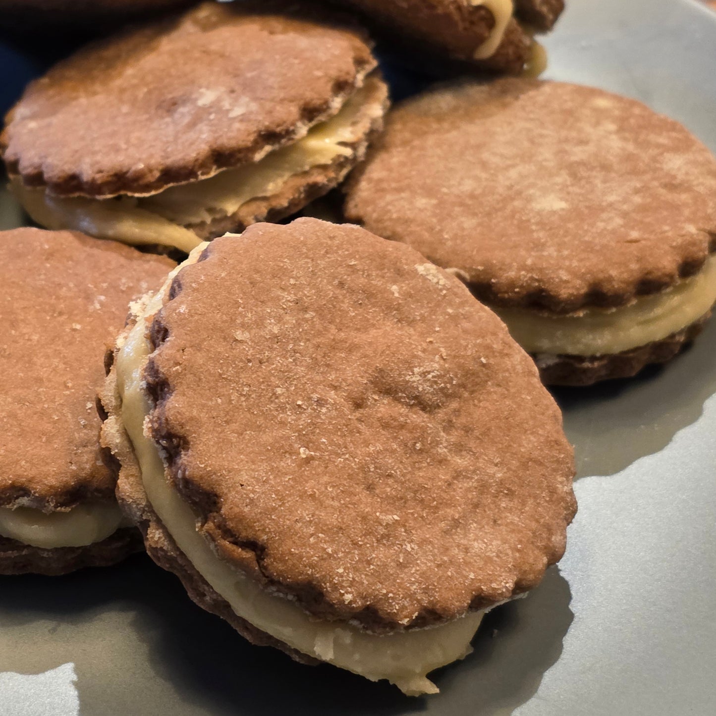 Salted Caramel Chocolate Sandwich Cookies (12pc)